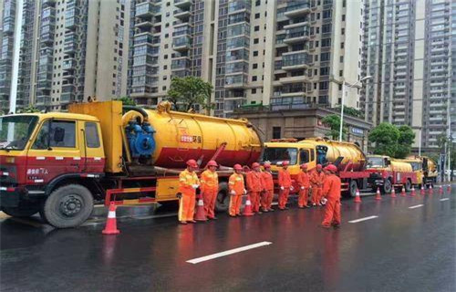 五湖渔场市政管道清淤